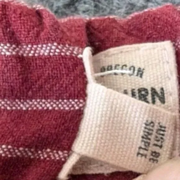 Bridge & Burn Shorts Womens Sz XS Lightweight Casual Elastic Waist Striped Red - Picture 3 of 9